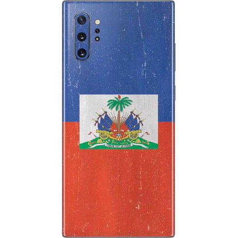 Haitian Flag Distressed Galaxy Note 10 Plus Skin